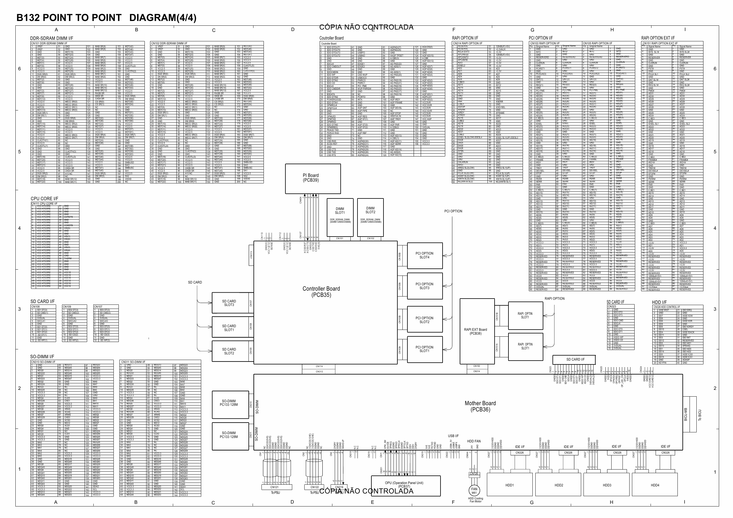 RICOH Aficio 3260C 5560 B132 B181 B200 Circuit Diagram-4